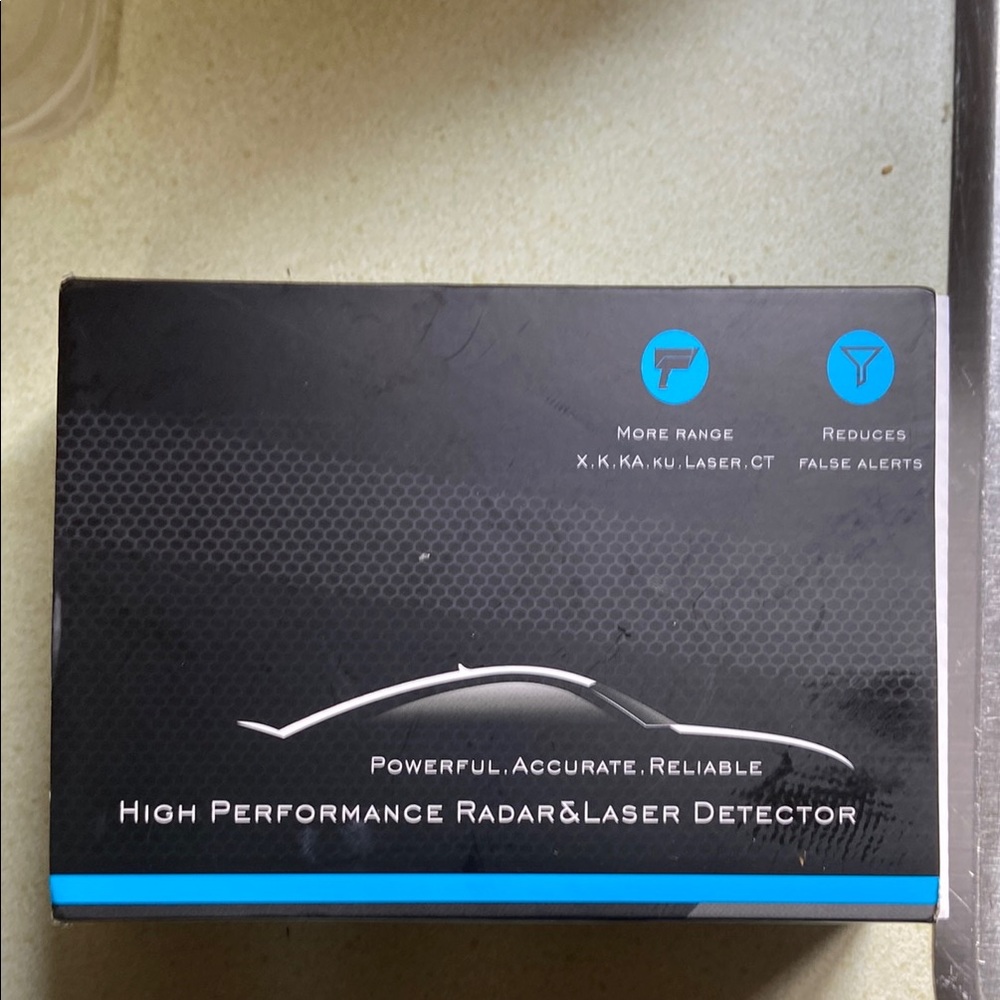 High Performance Radar & Laser Detector - Black and Blue
